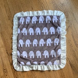 Plush Elephant Baby Blanket